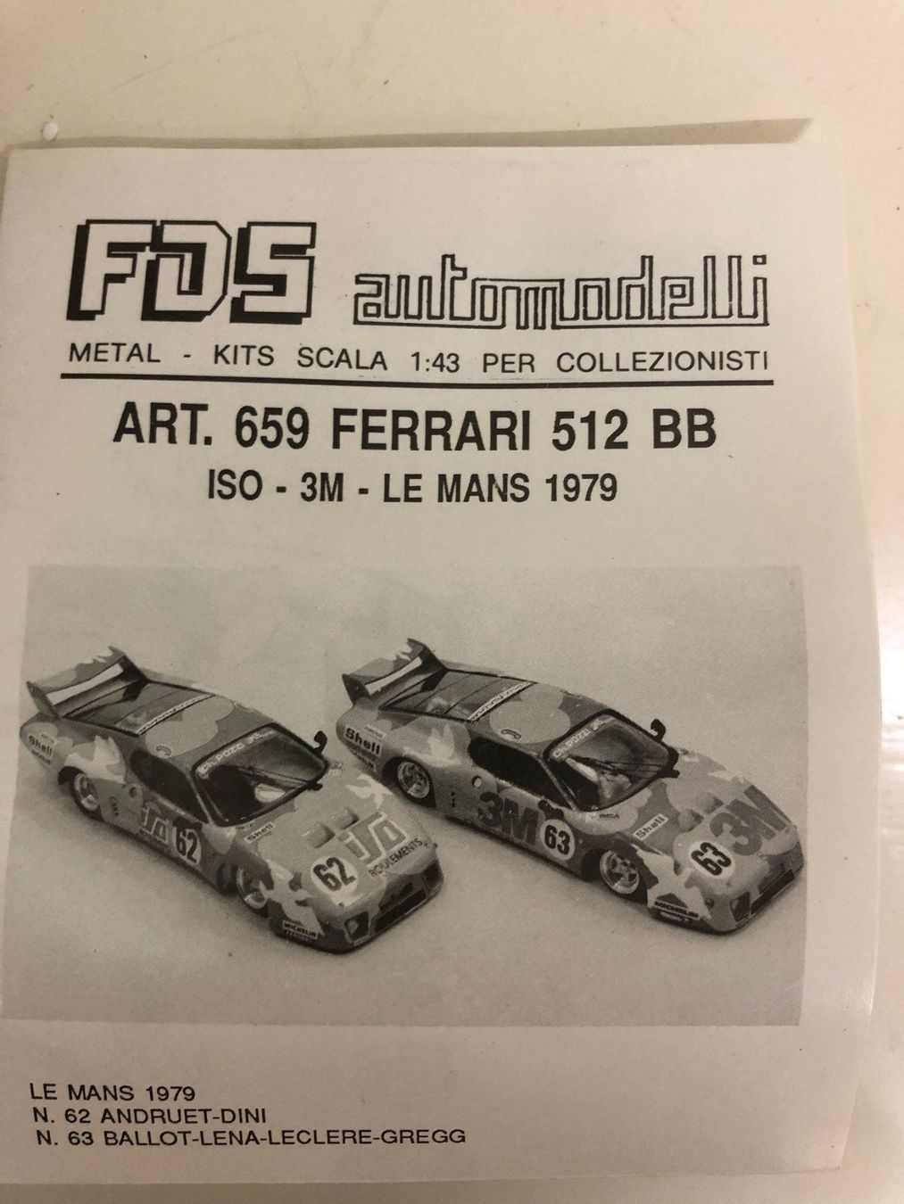 Ferrari Modellini d'auto: FDS-Kit Ferrari 1/43 – Nuovo (secondo la descrizione) da Muttenz venduto da Gucci2005 2
