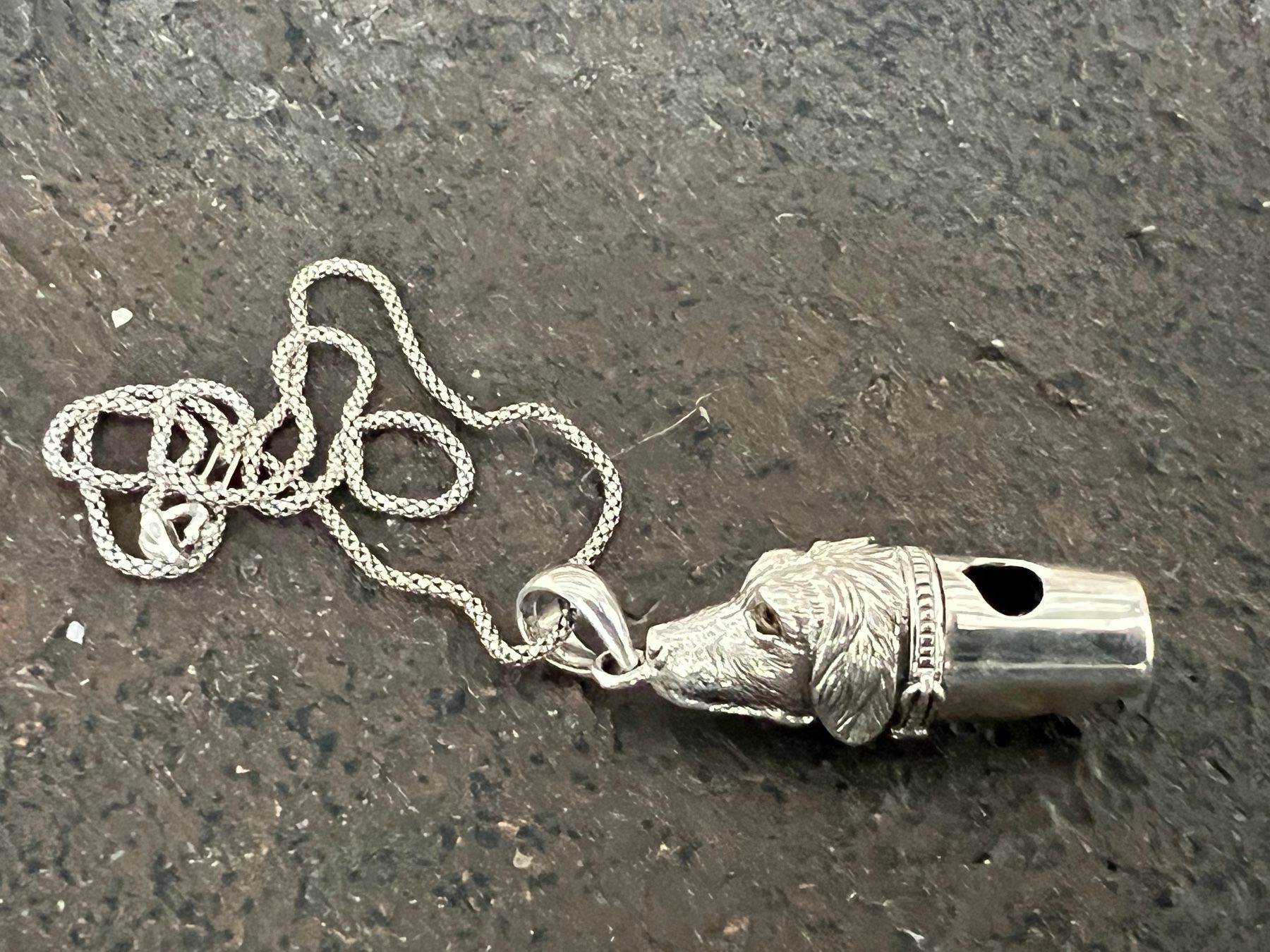 Ciondoli: Trillerpfeife Hund 925 Sterling Silber - mega – Nuovo (secondo la descrizione) da Bern venduto da Jiffy 1