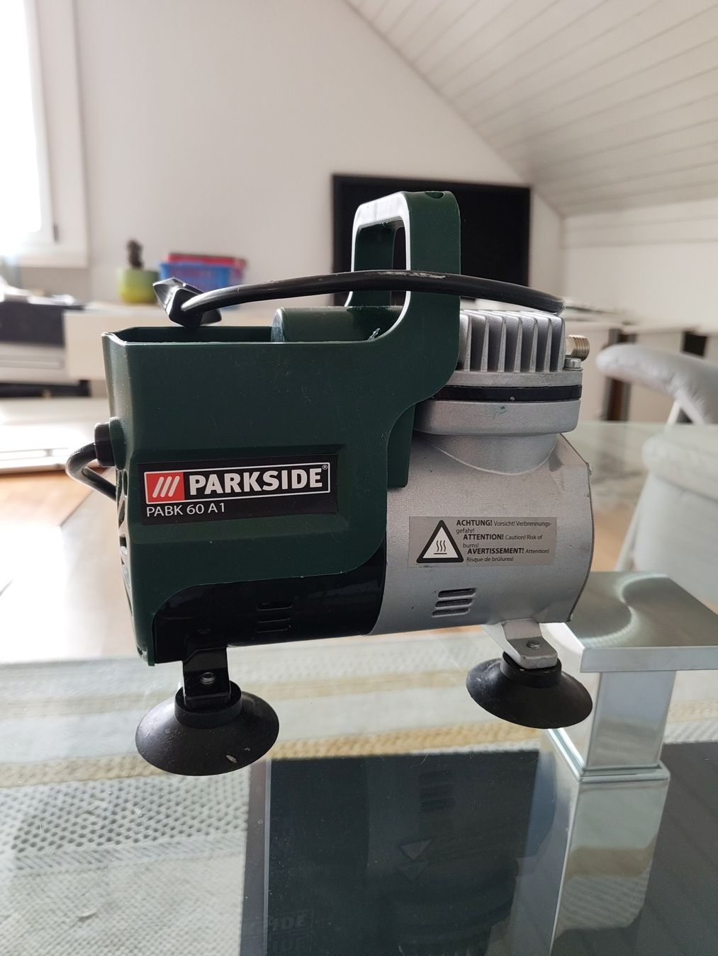 Parkside Compressori: Airbrush Kompressor ab 1.- – Usato da Oberuzwil venduto da Der_Preisbrecher