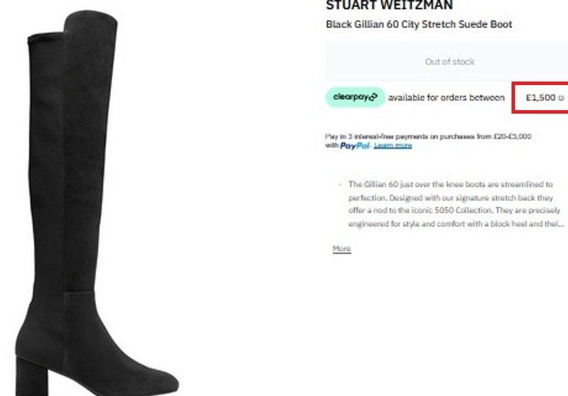 Sartore Scarpe da donna: Stuart Weitzman Boots / bottes 6 / 39 – Usato da Collonges venduto da arashee 2