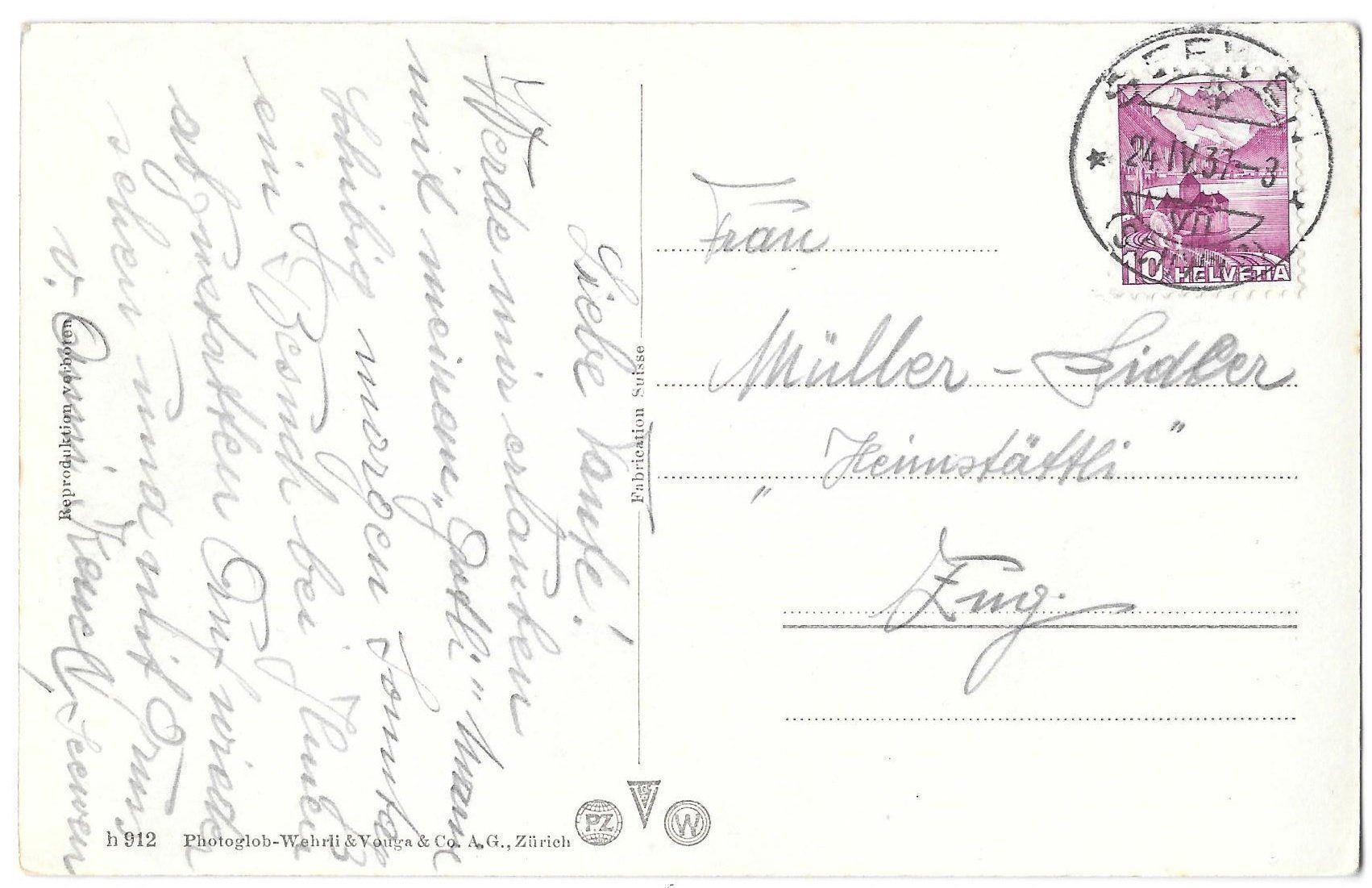 Cartoline postali: Drahtseilbahn Schwyz - Stoos – Usato da Olten venduto da clotaldi 1