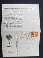 AK Ballonpost 1950 Doppelkarte   (G2443)
