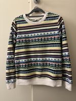 Uniqlo colorful knit fleece sweater