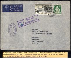 LUFTPOST NACH SUMIT (NEW JERSEY USA) MISCHFRAKATUR TOP AX194