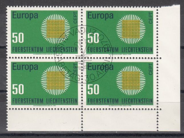 Tutti i francobolli: LBK 461 im 4er-Block mit ET – Usato da Bürglen TG venduto da StampGraf