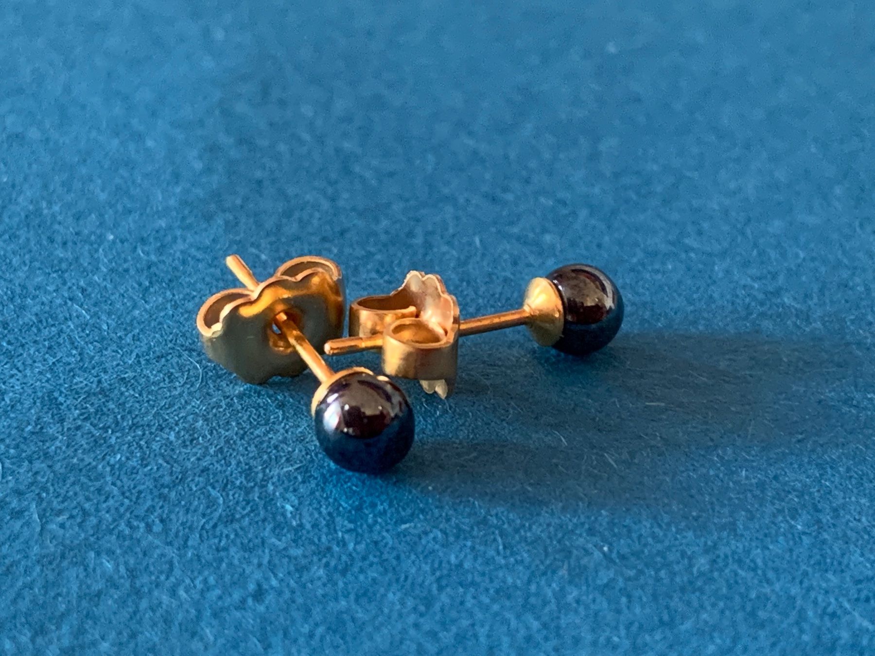 Ohrringe & -stecker: 2 Ohrstecker Hämatit-Imitat – Neu (gemäss Beschreibung) aus Dittingen von Bijoubelle 7