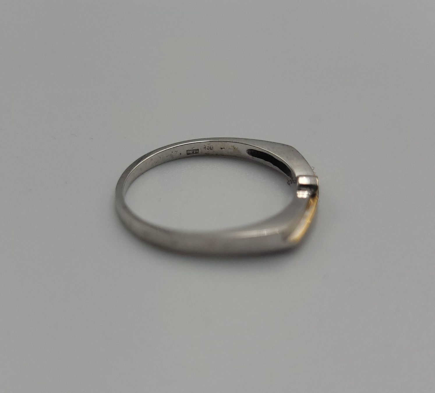Anelli: 18 Karat 750 Bicolour Gold Ring Mit Diamant – Usato da Wald ZH venduto da Dasilver 3