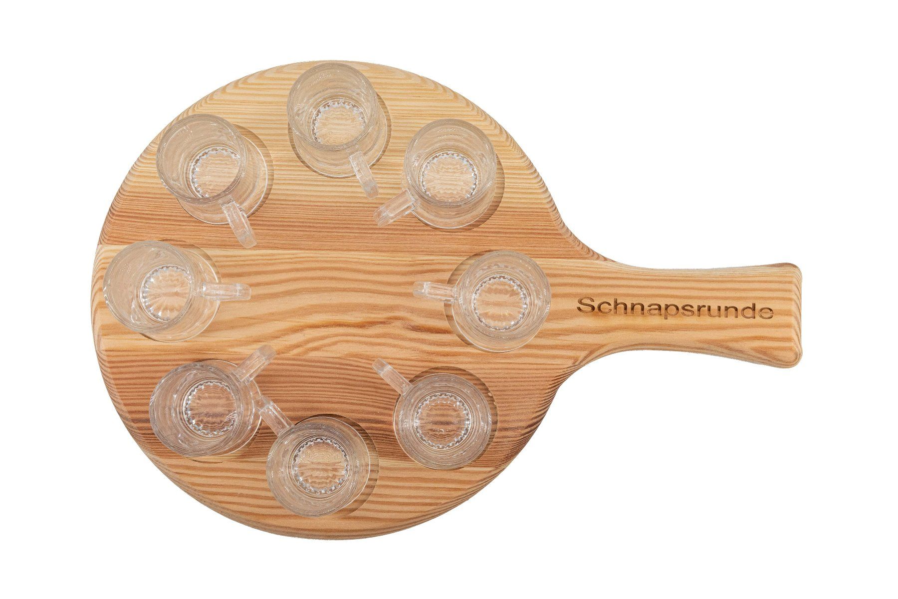 Piatti di portata: Servierbrett Schnapsrunde 8er – Nuovo e nell'imballaggio originale da Pfäffikon ZH venduto da justnatur 1