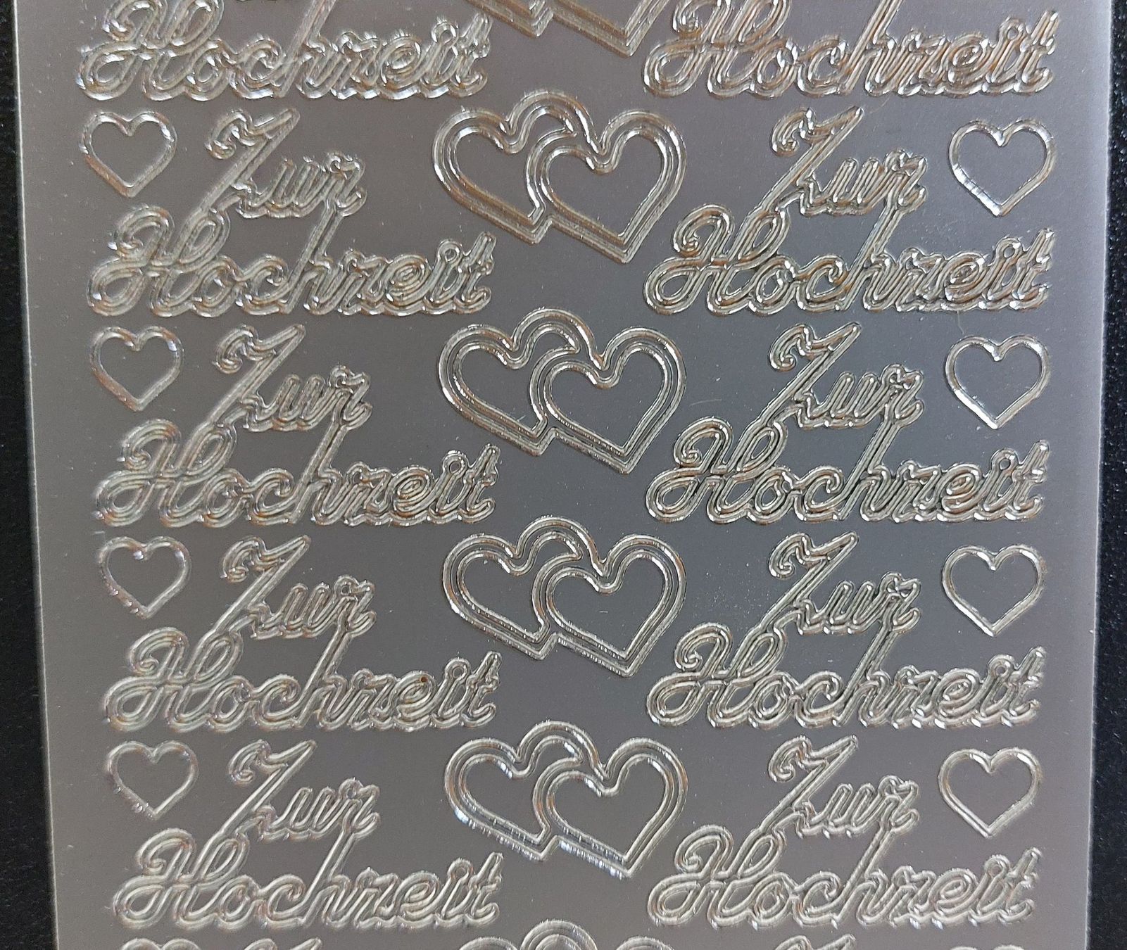 Sticker: Aufkleber "Zur Hochzeit" Gold oder Silber / Neupreis 1.90 – Nuovo e nell'imballaggio originale da Zollikofen venduto da Blackie 2