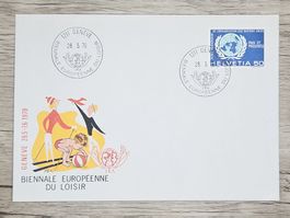 CL18 Enveloppe + Timbre Suisse 1970