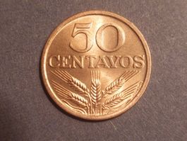 Pièce Portugal 50 Centavos 1976 UNC