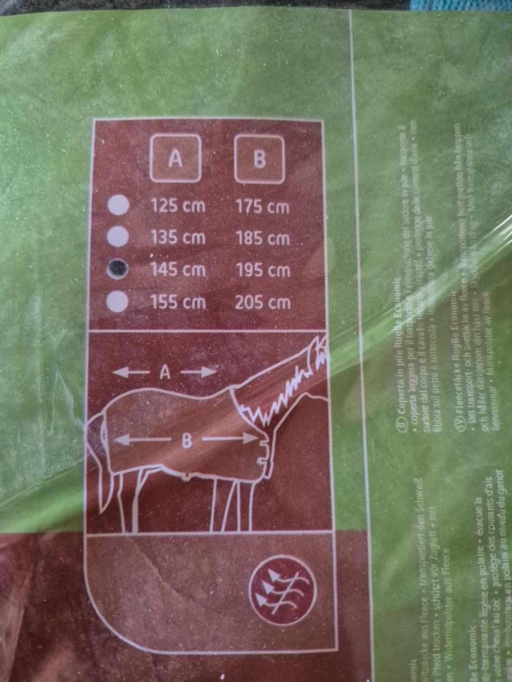 Coperte: Kerbl RugBe Economic Abschwitz / Fleecedecke 145 – Usato da Meggen venduto da Orrinka20 2