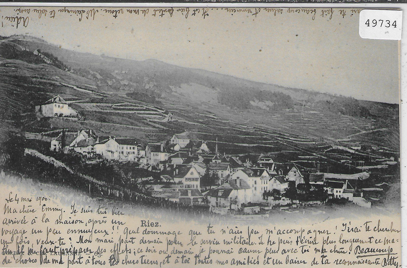 Cartoline postali: Riez - Vue generale – Usato da Ettingen venduto da Kartenplanet