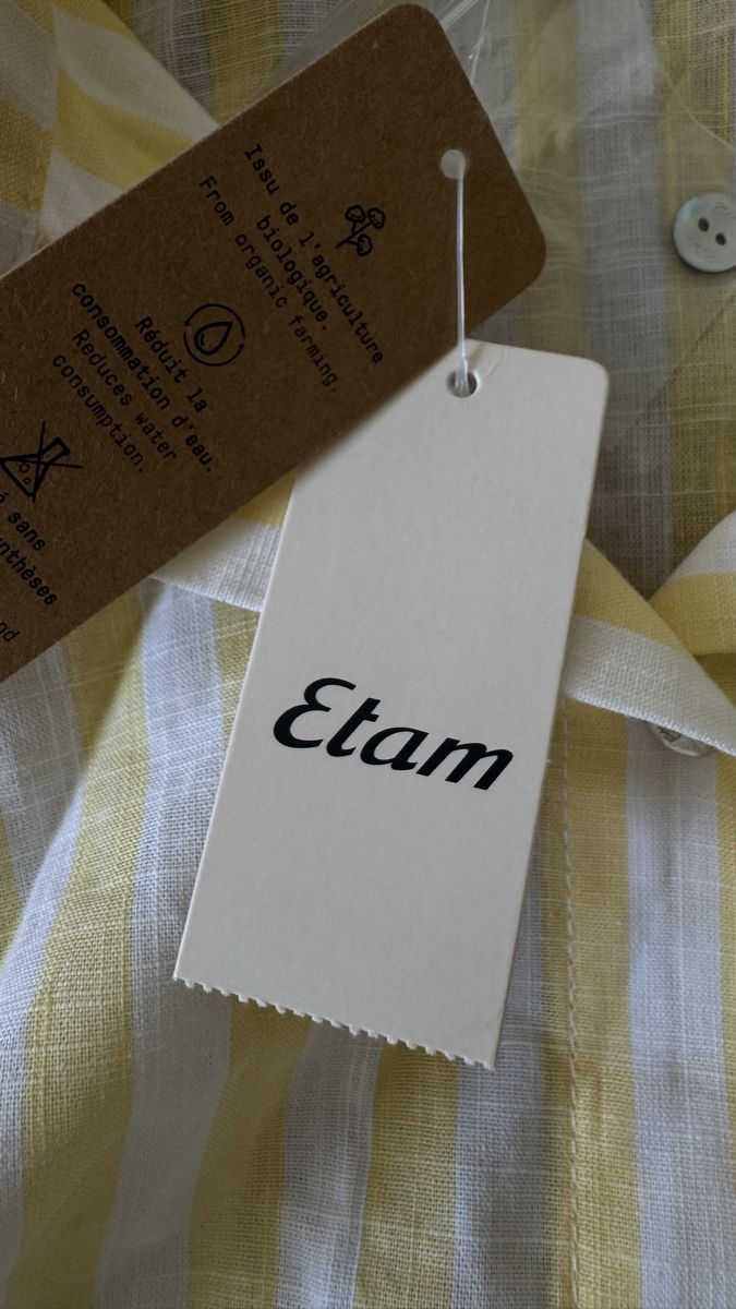 Camicette: Button Down Bluse gelb gestreift Gr. S von Etam – Nuovo e nell'imballaggio originale da Zürich venduto da Aya03 3