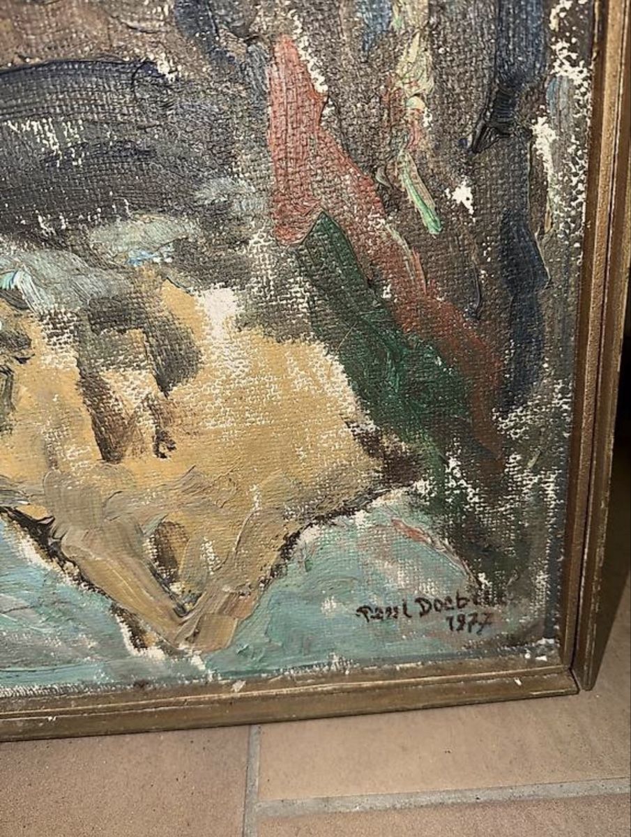 Dipinti: Ölbild Paul Doebele Dalbe Tiich – Usato da Dornach venduto da samuti 1