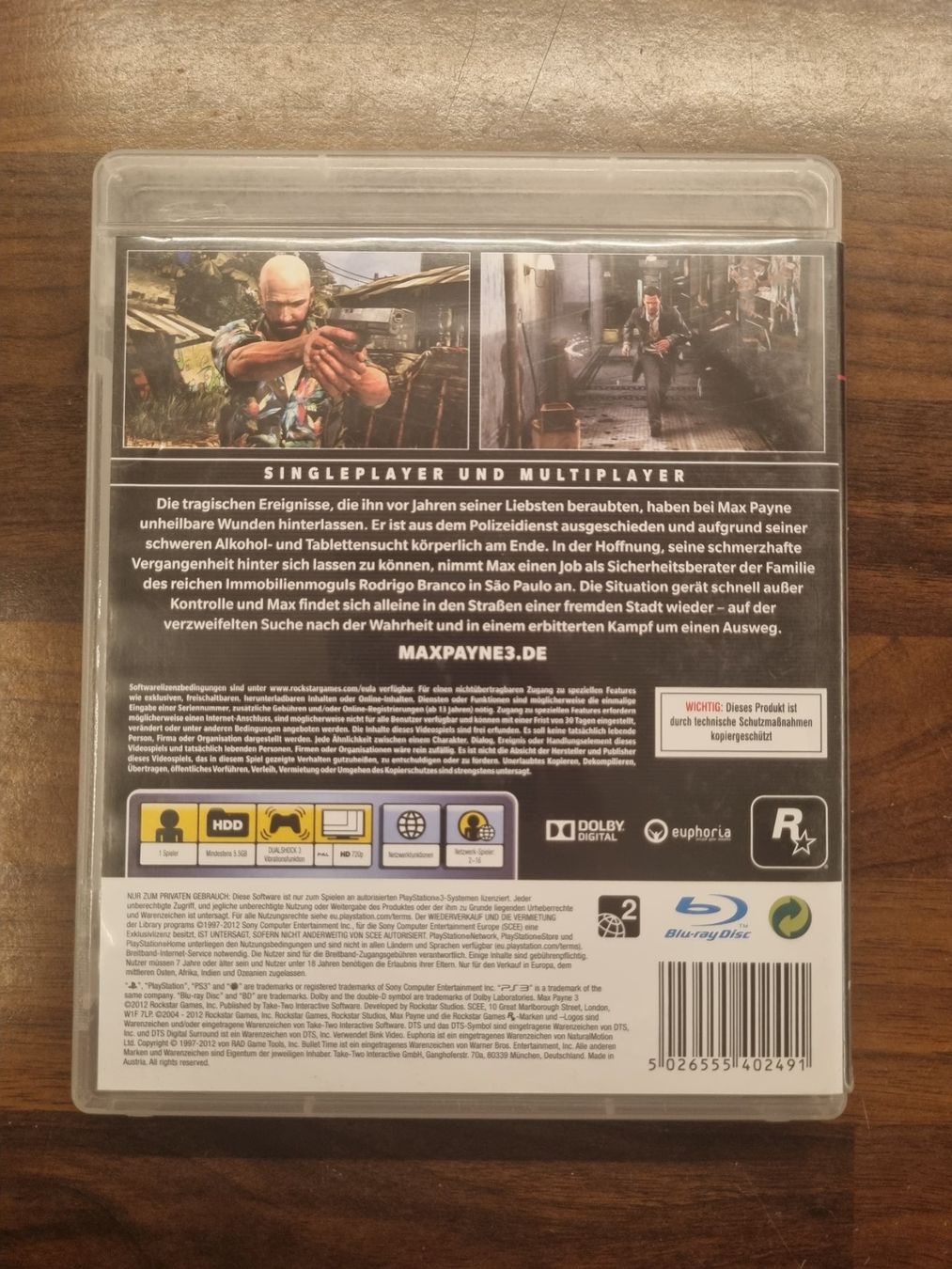 Sony Giochi: Max Payne 3 PlayStation 3 – Usato da Pollegio venduto da Isaiaaaa96 1
