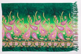 Paisley Sarong Lunghi Pareo, Viskose Tuch als Schal Umhang