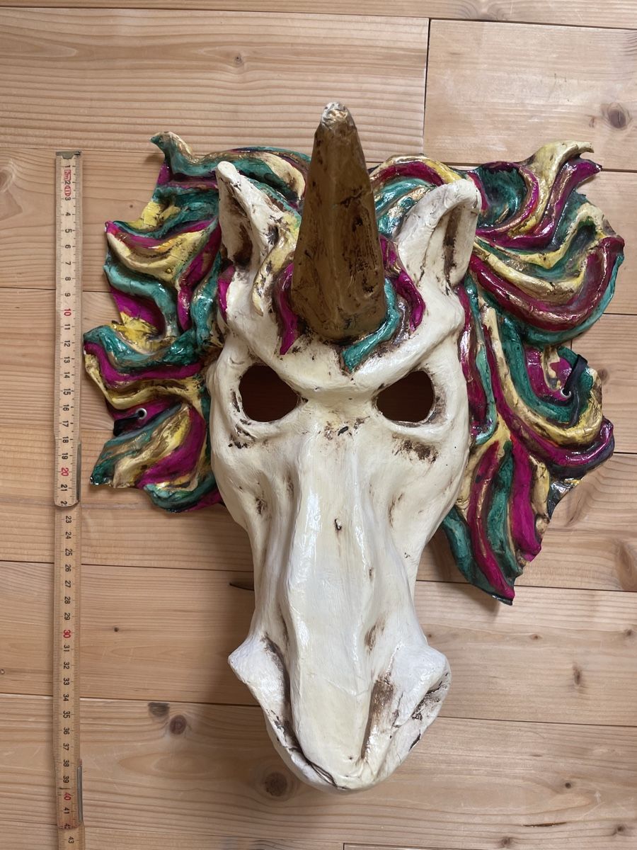 Maschere: handgemachte Maske - Einhorn – Nuovo (secondo la descrizione) da Biel/Bienne venduto da ilariareda 6