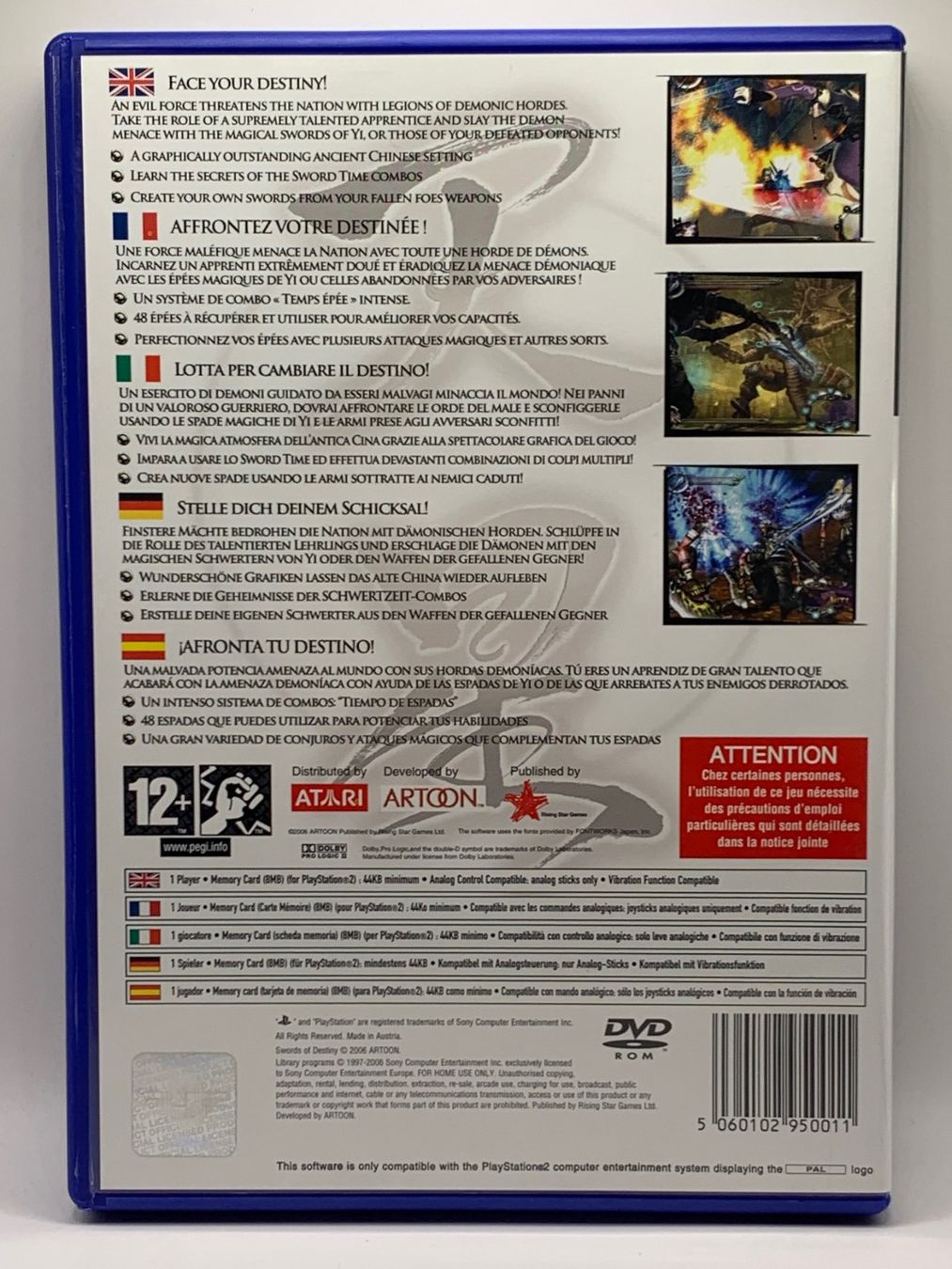 Sony Spiele: PS2 - Swords of Destiny PAL – Gebraucht aus Ostermundigen von RG-Collector 1