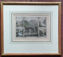 Bild - Zweilütschinen Gasthaus koloriert, Stahlstich