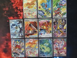 10 Pokemon Sammelkarten 