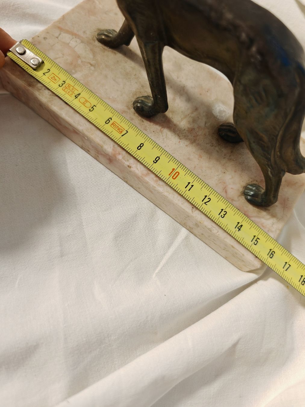 Statut chien (Berger Allemand) - Probable bronze sur marbre (Gebraucht ...