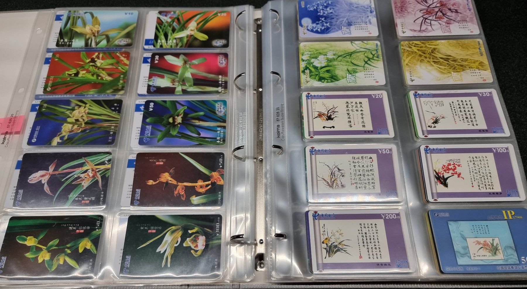 Album: Album 3 silber Telefonkarten Orchideen – Usato da Lostorf venduto da Dalbi 2