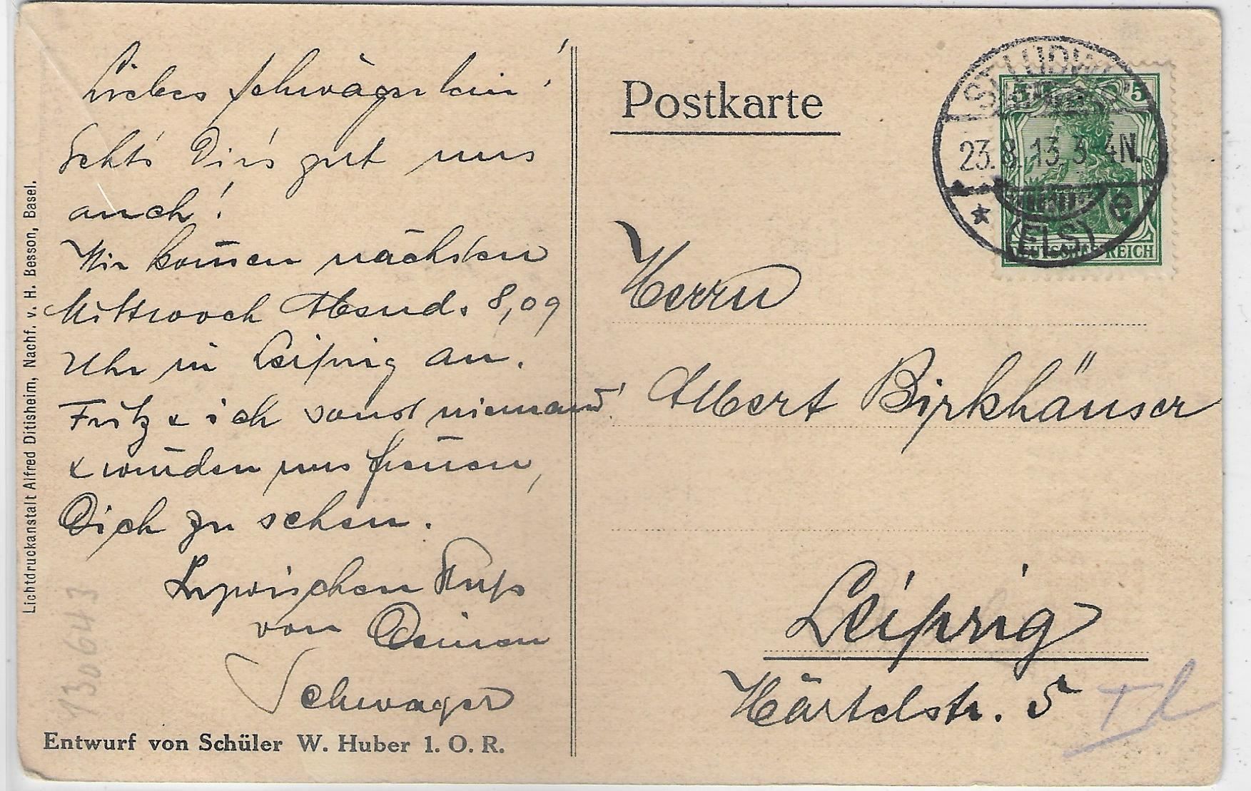 Cartes postales: II. Naturschutztag 1913 der V. Real- – D'occasion à Ettingen par Kartenplanet 1