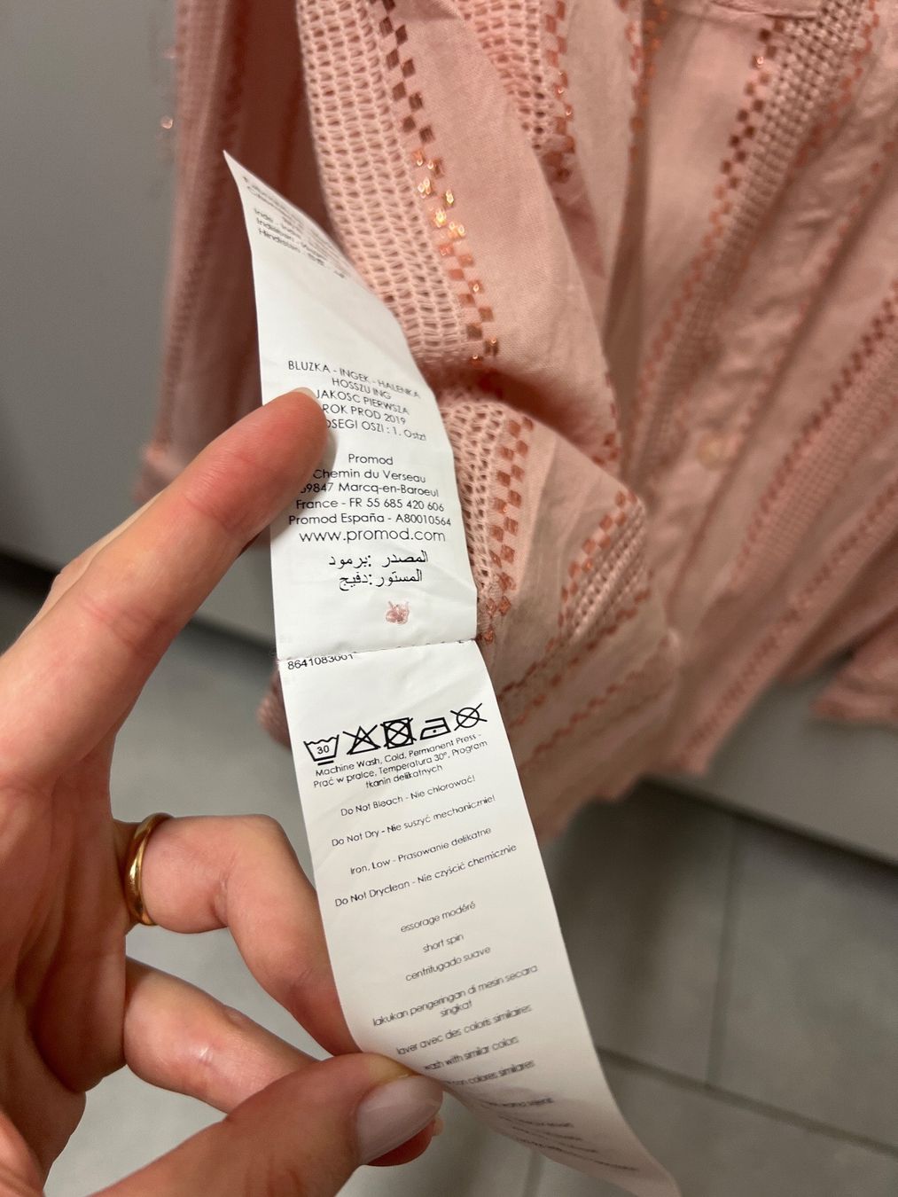 Promod Camicette: Blouse PROMOD Pink & Rosegold CH 34 – Usato da Horgen venduto da linuxrp 4
