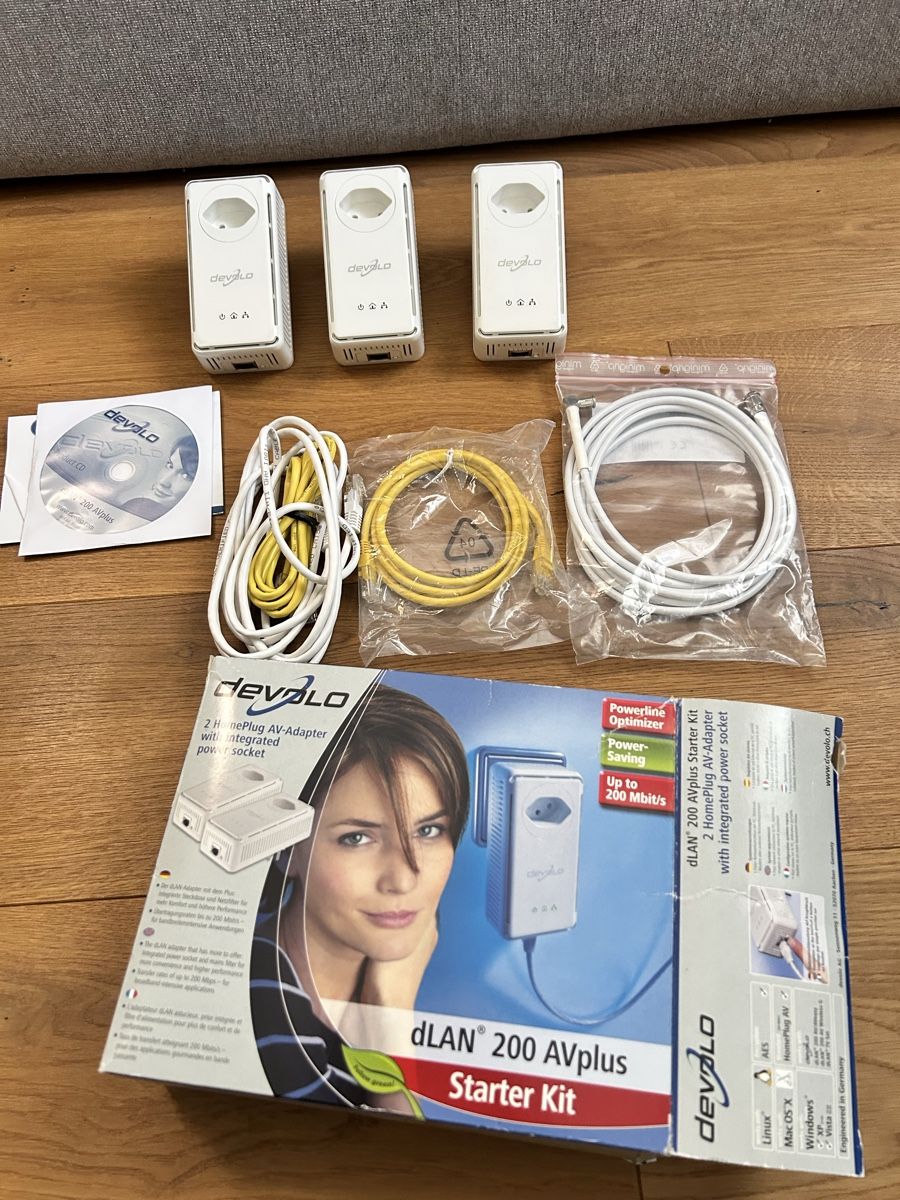 Devolo Unità & Adattatore: Devolo dLAN 200 AVplus Starter Kit - Top Zustand! – Usato da Pratteln venduto da andi1977