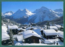 Inner-Arosa im tiefen Winter, 1997, gelaufen, Grossformat