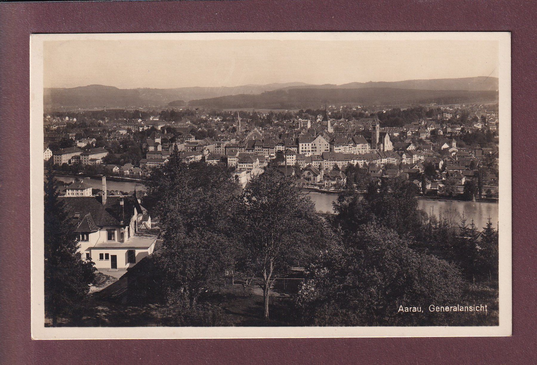 Cartes postales: AARAU - Genralansicht - 1929 – D'occasion à Pully par nicecards
