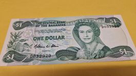 Bahamas 1 Dollar Note, 1974, Selten, Sammlerstück