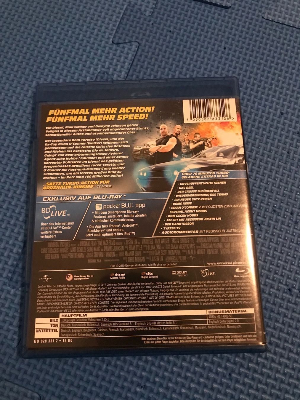 Alle DVDs: Fast & Furious 5 Blueray deutsch – Gebraucht aus Gossau SG von schlitzerdemon 2