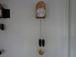 Comtoise Morez Burgunder Uhr wohnfertig