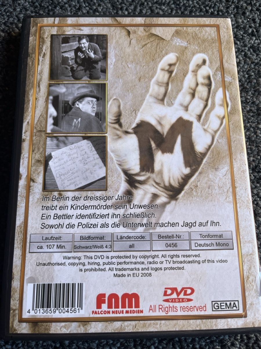 Tutti i DVDs: Eine Stadt sucht einen Mörder (21689) – Usato da Ruswil venduto da jan_bxl5 1