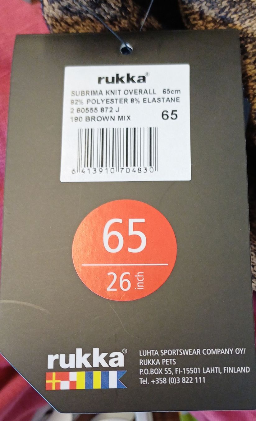 Abbigliamento: neuer rukka Hunde Overall 65 – Nuovo e nell'imballaggio originale da Merenschwand venduto da Brockinell 4