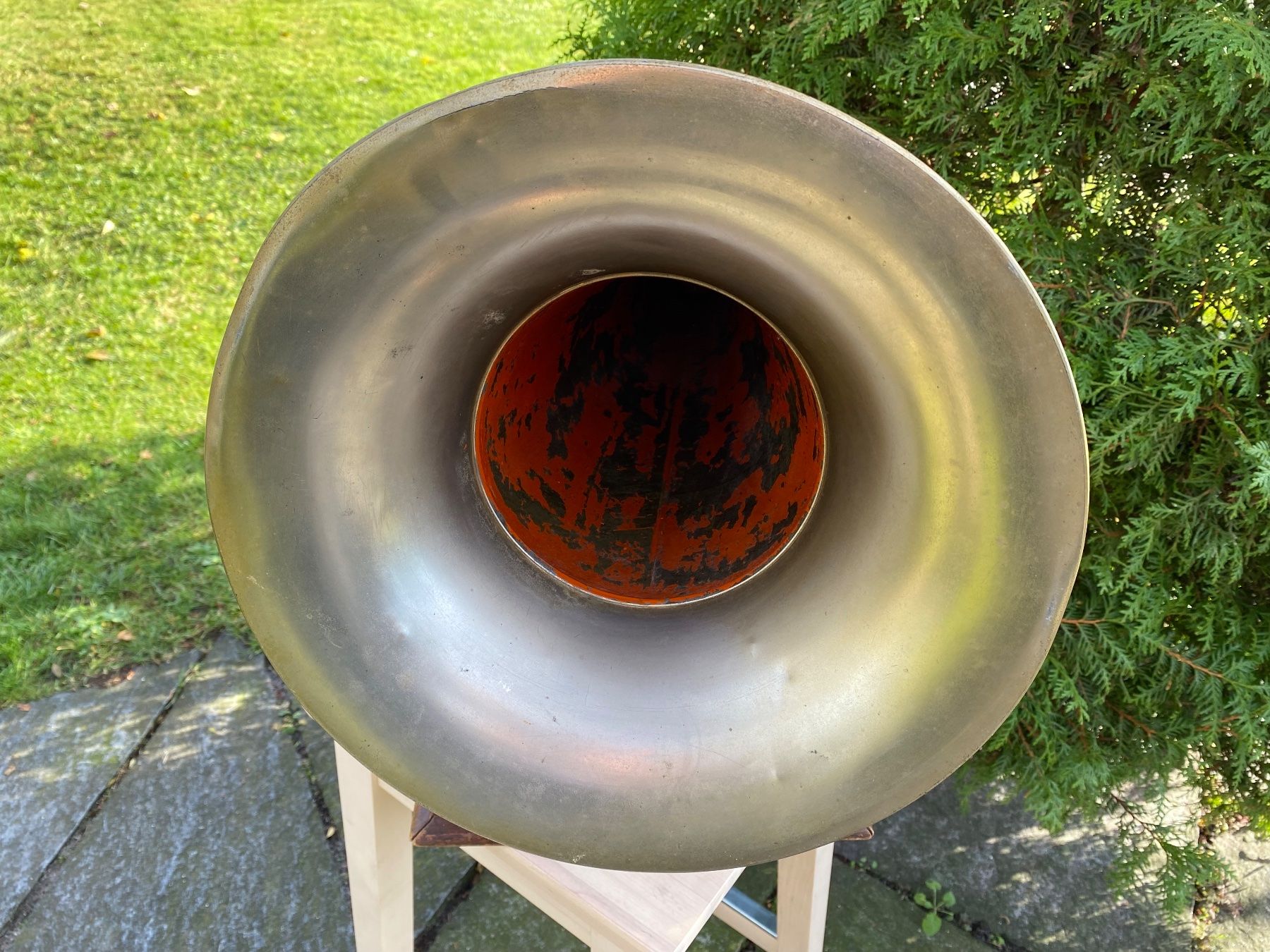Giradischi: sehr seltenes antikes Grammophone / Phonograph – Usato da Feldbach venduto da Olive1 8