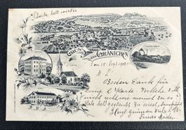 Gruss aus Gränichen Strichlitho 