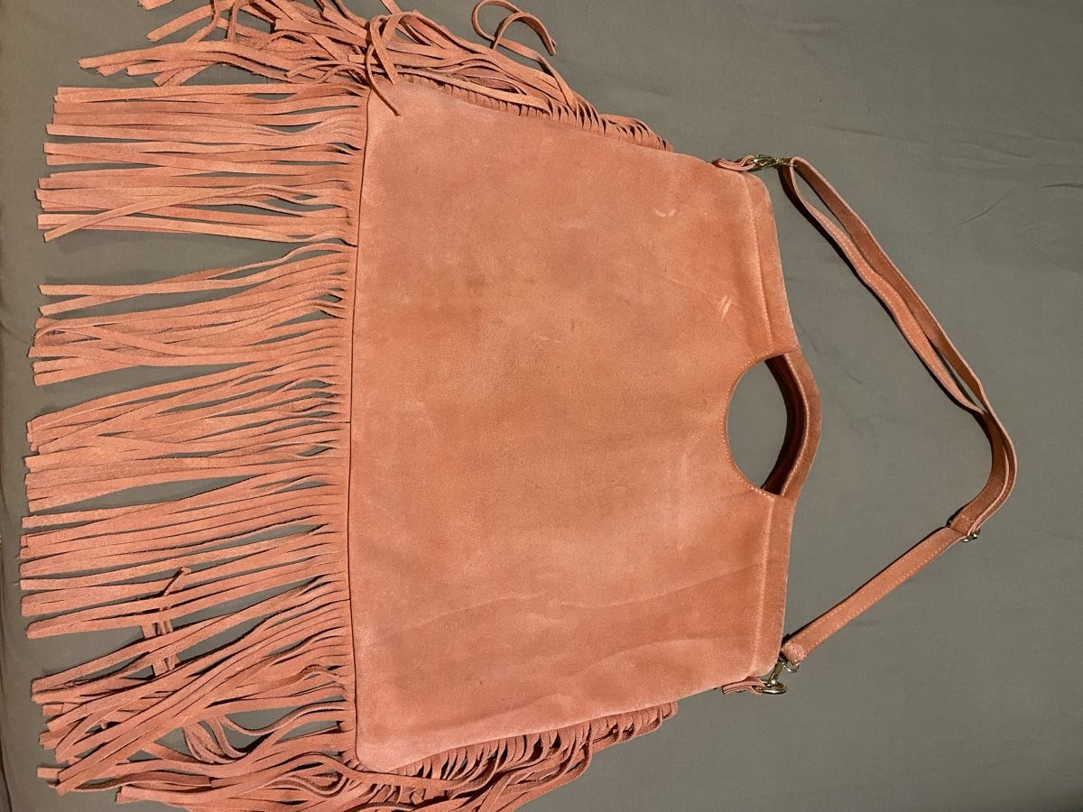 Borse da donna: Suede shoulder Bag with fringes – Usato da Onex venduto da kan_s2lt 1
