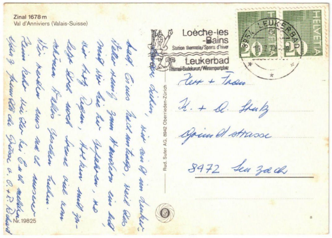 Cartoline postali: Zinal - 5 Bild AK – Usato da Binningen venduto da Mountainrider 1