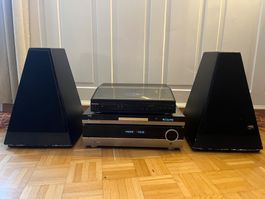 Vintage Hi-Fi-Anlage: Avance, Technics & Harman Kardon