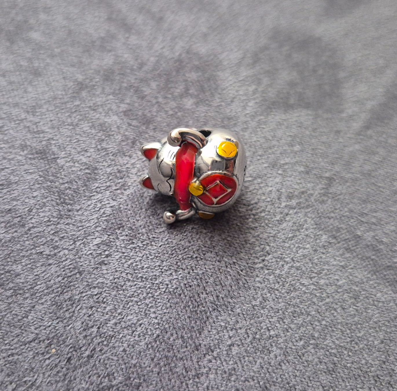 Ciondoli: Silber Charm Maneki-neko Katze +Garantie – Nuovo (secondo la descrizione) da Rotkreuz venduto da Carbone_Bijou-Shop 1