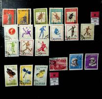 ALBANIE TIMBRES OBLITÉRÉS 1963-1966 /U937