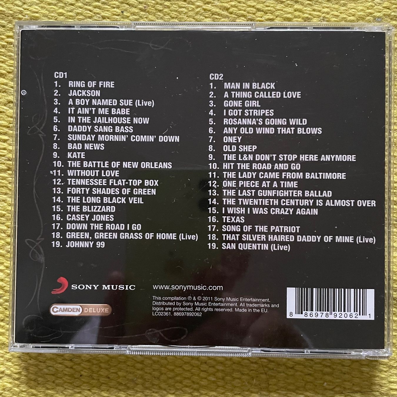 CD: JOHNNY CASH-2CD THE COLLECTION – Usato da Rorschacherberg venduto da CD-Roli 1