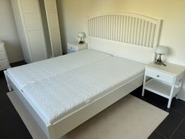 NEU Bett TYSSEDAL mit 2x Schaummattrazen,  IKEA