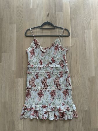 Sommerkleid mit Blumenmuster von Zara, Grösse XL