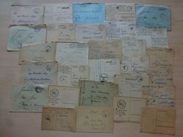 Lot ++ über 30 alte Belege Feldpost DR