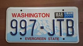 Nummernschild USA Plaque d'immatriculation Washington USA 