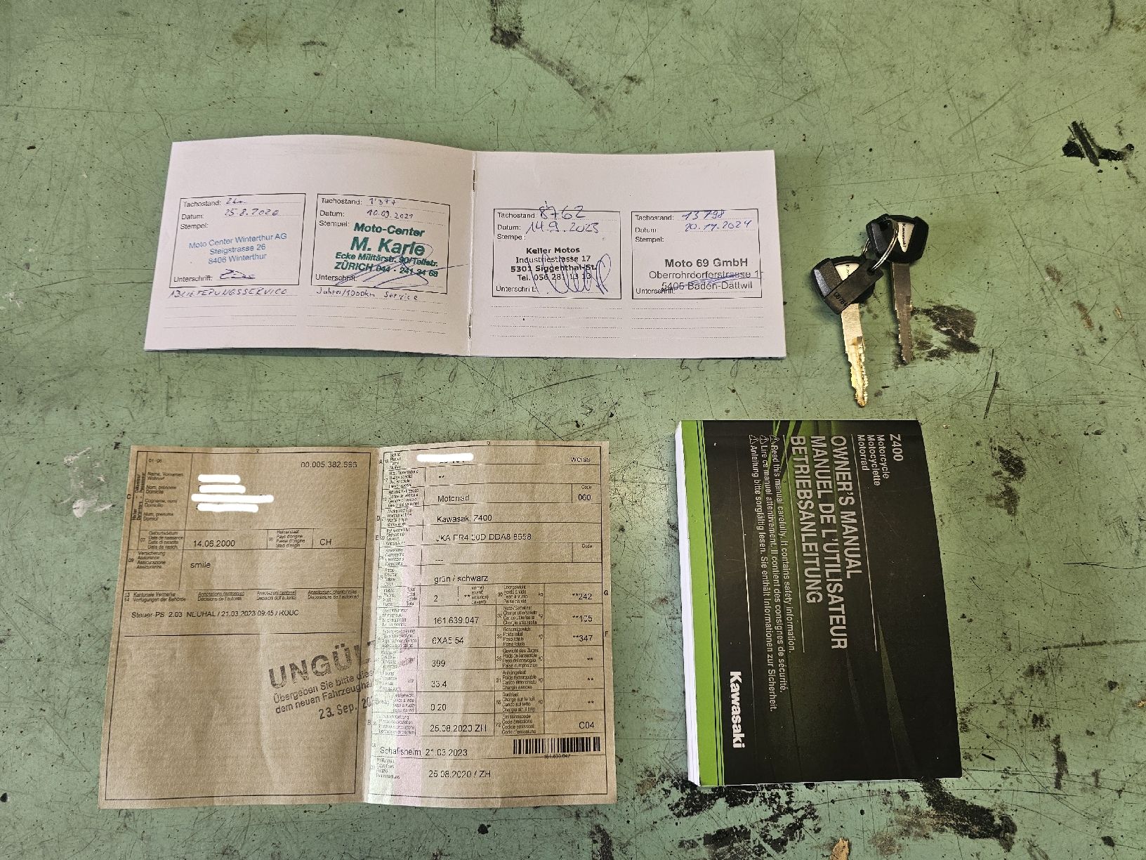 Kawasaki Strada: Kawasaki Z400 Unfall – Difettoso da Luzern venduto da _frozen90 7